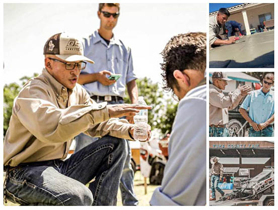 A photo collage of OSC Employees on the jobsite